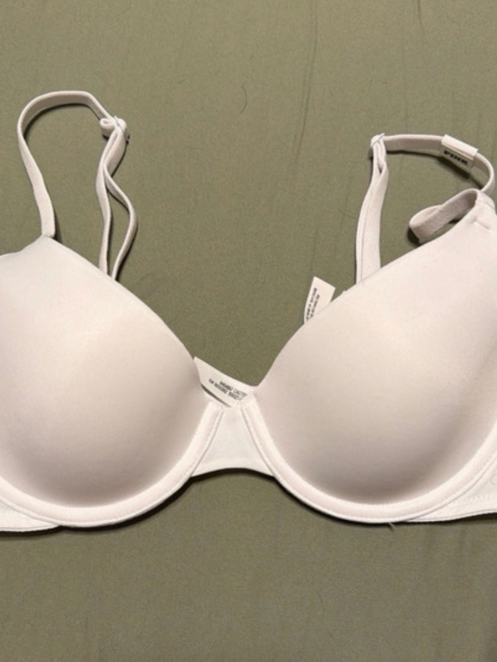 PINK Victoria's Secret White Molded T-Shirt Bra